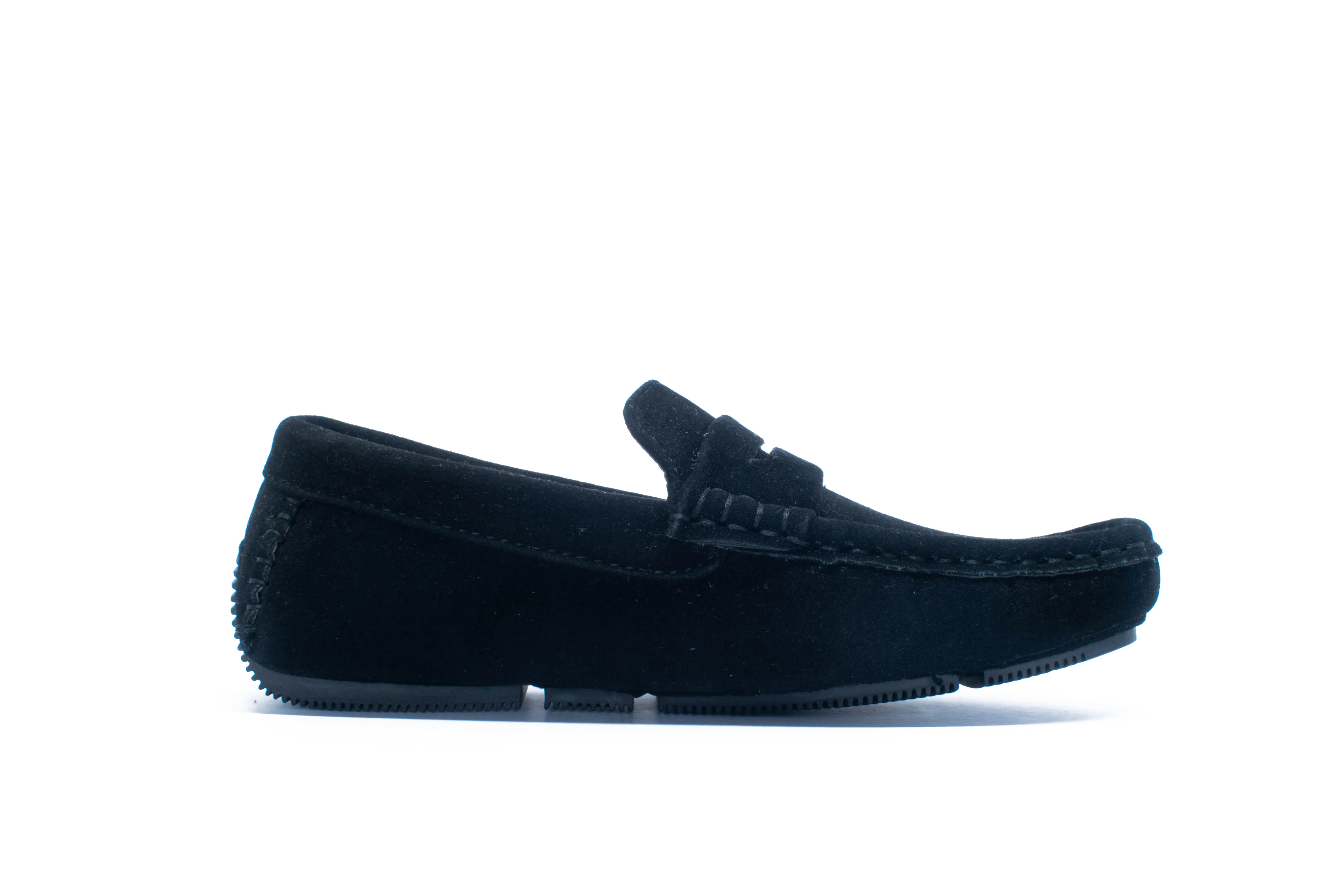 Paris Suede Loafers - Black