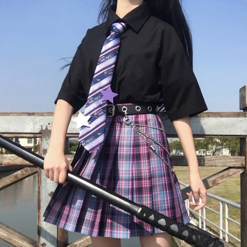 EGIRL PLAID JK PLEATED SKIRT BY62908