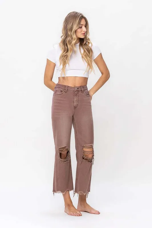 90S VINTAGE CROP FLARE JEAN