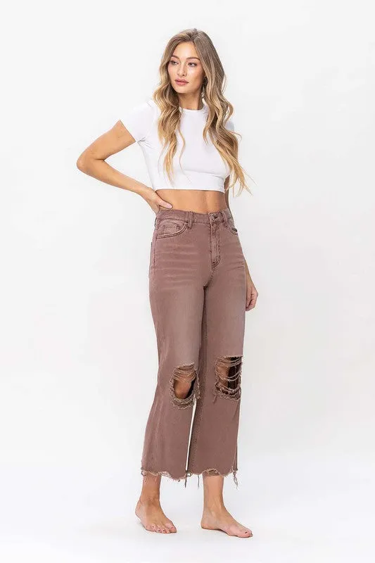 90S VINTAGE CROP FLARE JEAN