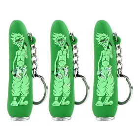 3" Silicone One Hitter with Key Chain