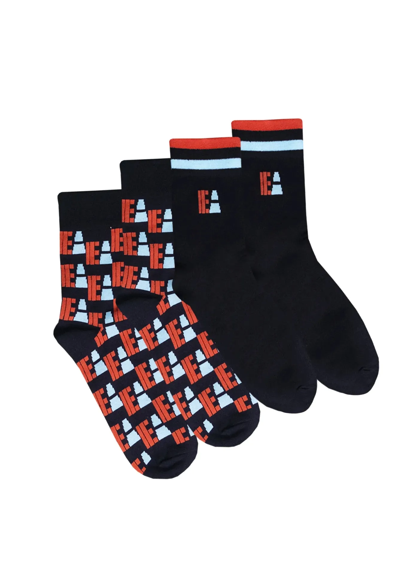 ELLE Active EA Logo Mid Calf Socks