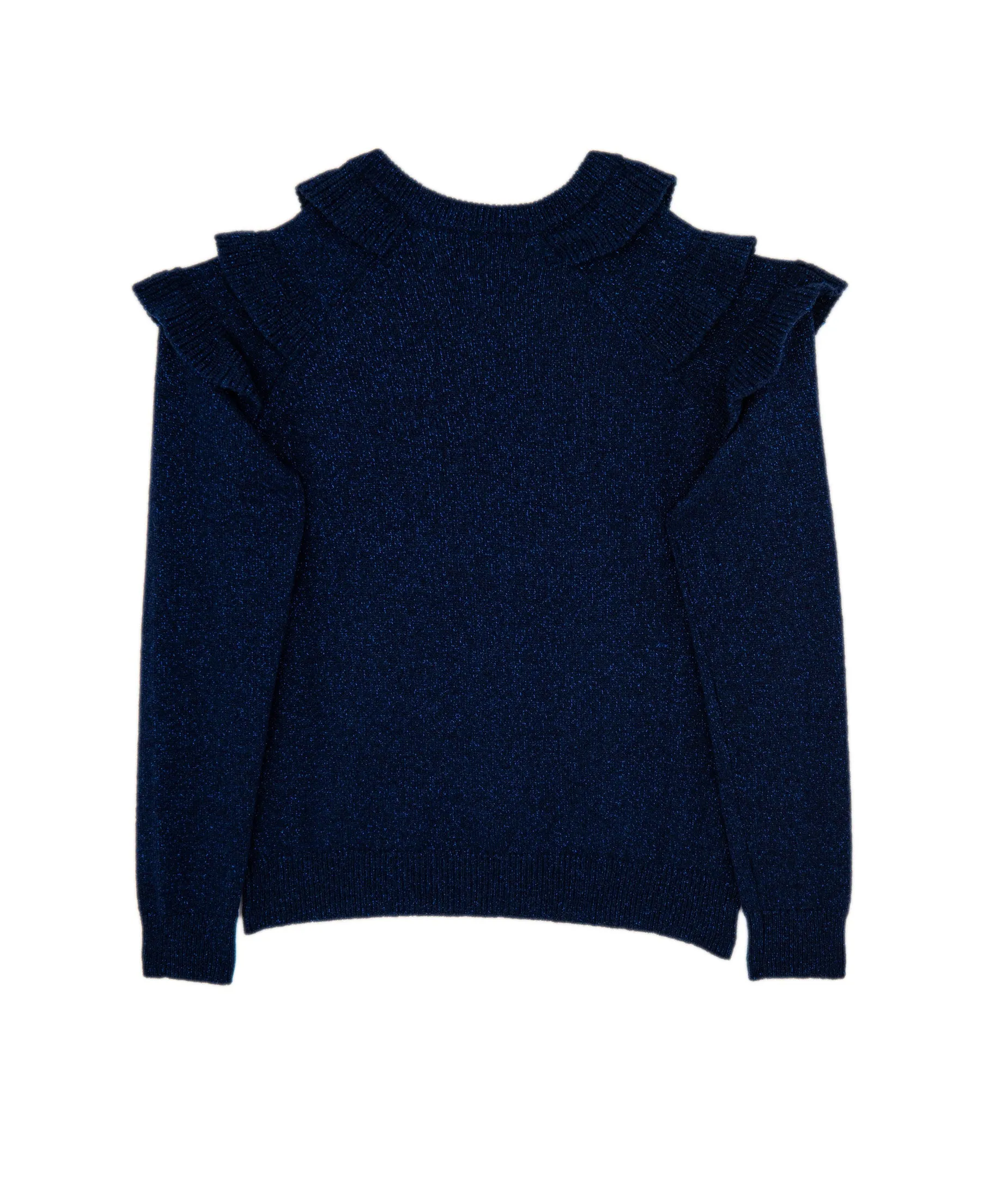 Autumn Cashmere Girls Ruffle Raglan Sweater