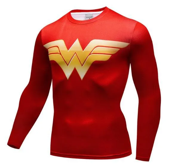 Wonder Woman 'Classic' Compression Long Sleeve Rash Guard