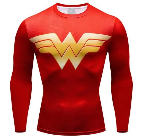 Wonder Woman 'Classic' Compression Long Sleeve Rash Guard