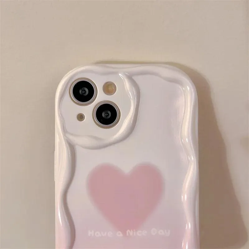 ACPC250 Cute Phone Case For Huawei P30, P40 Lite, P60 Pro, Y9S, Nova Y70, 11, 10, 9 SE, and Honor 50, 70, 90, X7, X8, X9 series - Gradient Heart