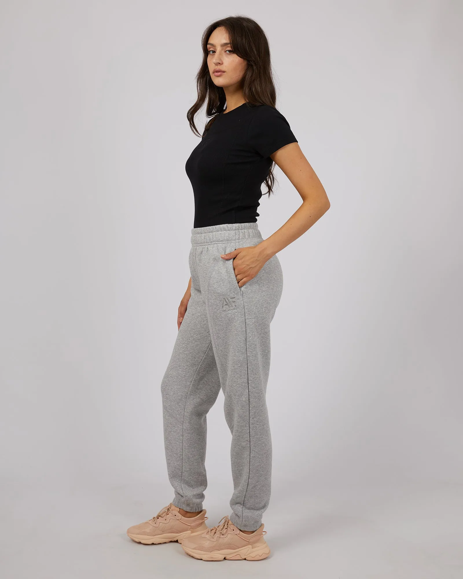 Active Tonal Track Pant Grey Marl