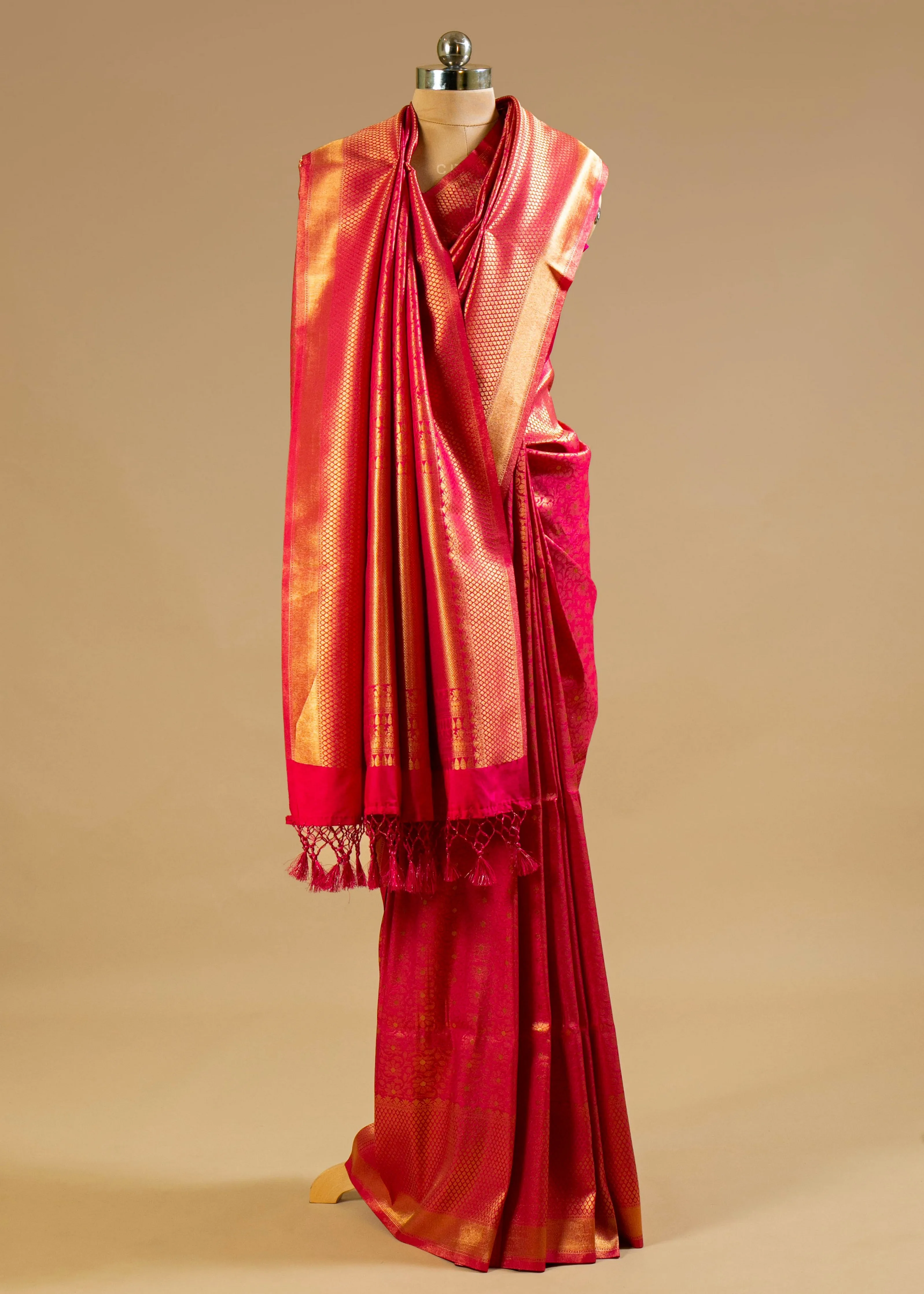 Banarasi Saree with Jaal and Zari Work