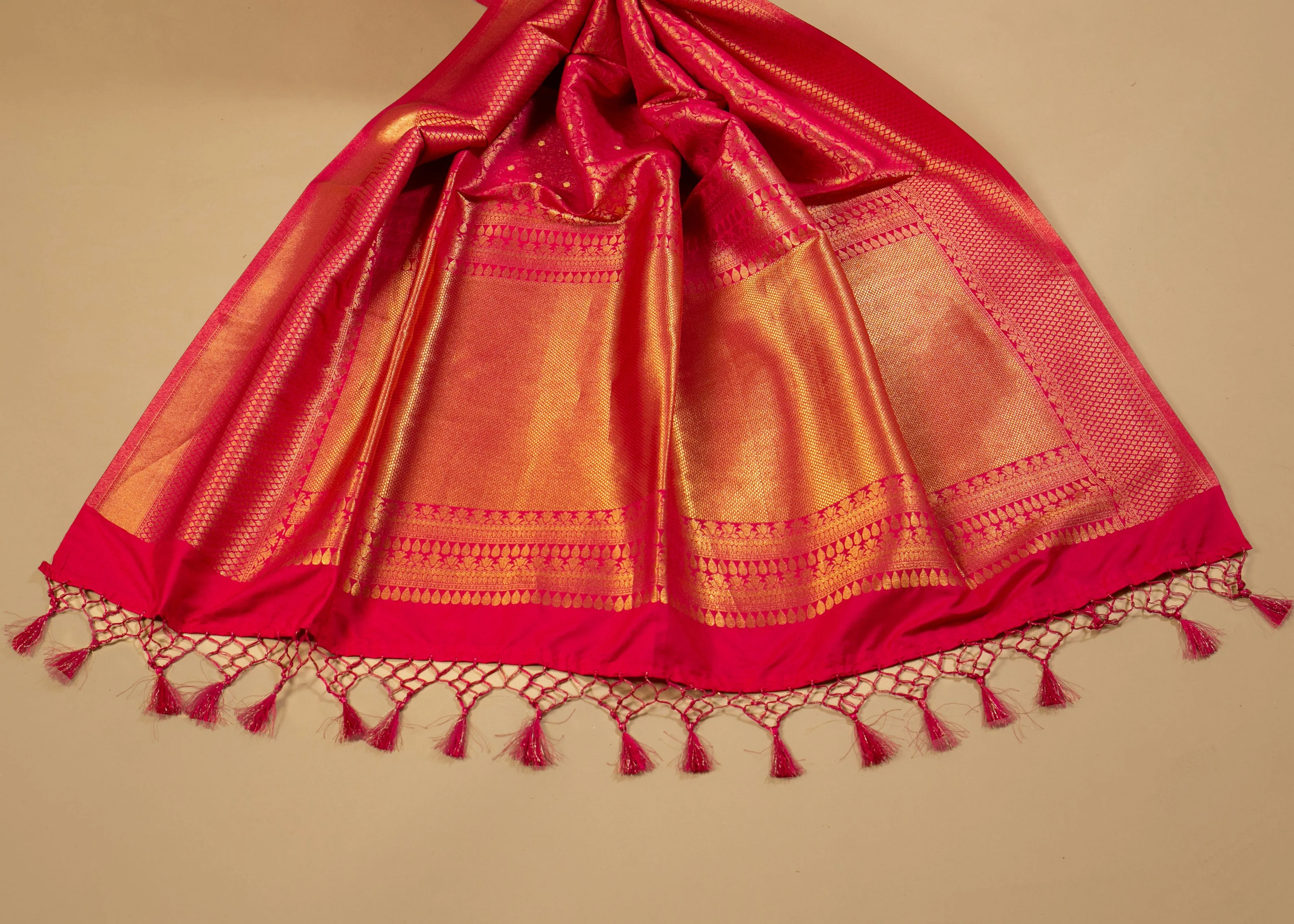 Banarasi Saree with Jaal and Zari Work