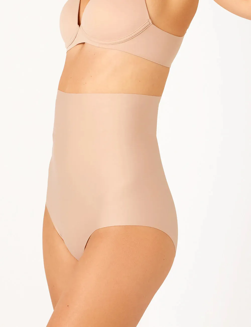 Laser Shape Hi Waisted Full Brief (Praline)