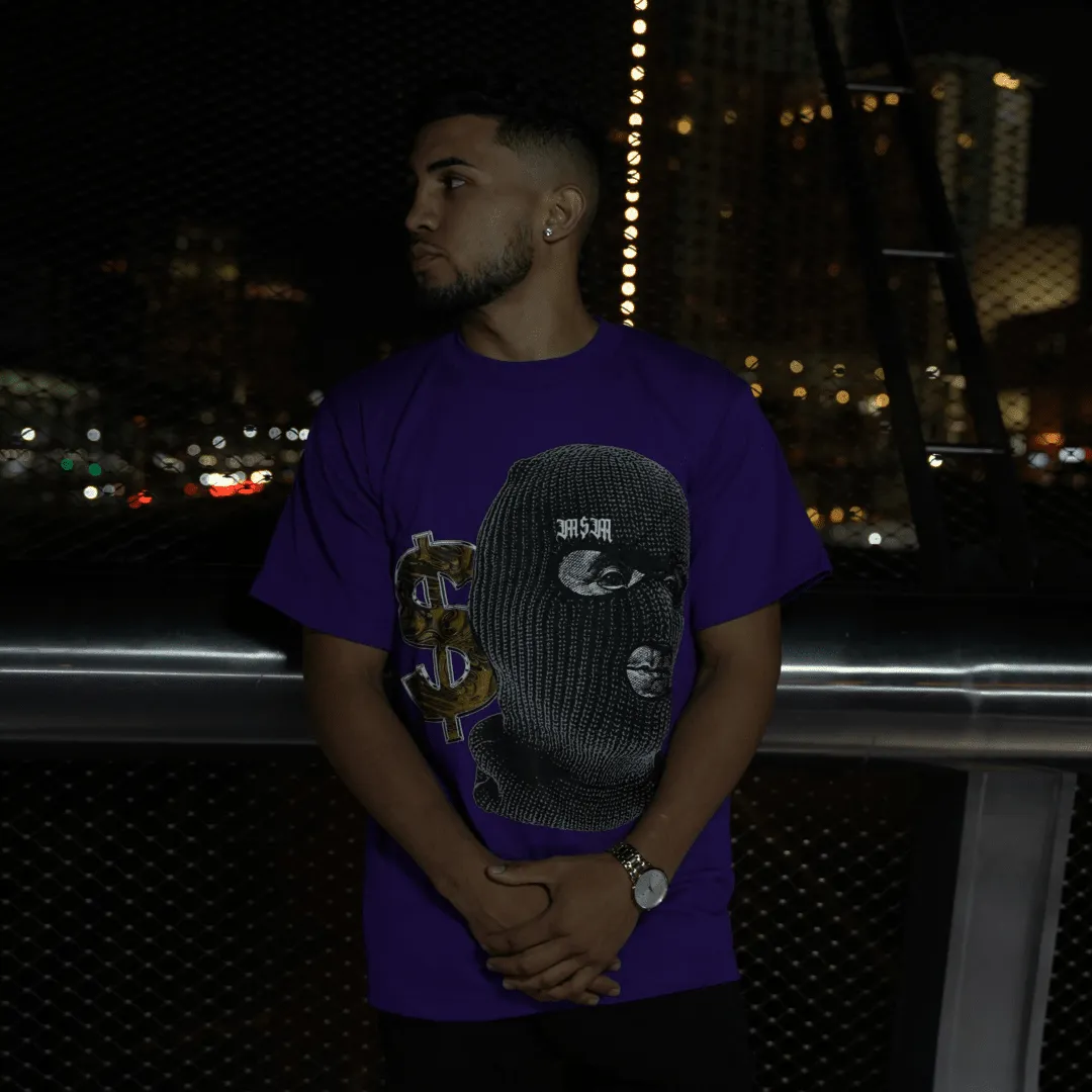 Benjamin Ski Mask - Purple T-Shirt