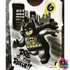 Airbrush Lego Batman Birthday Shirt Design