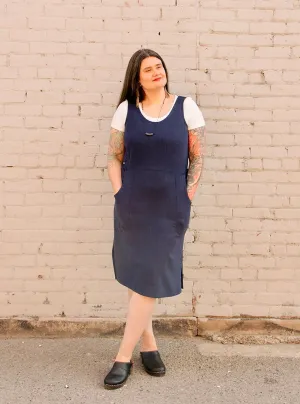 Aisha Dress in Navy