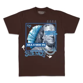 All I See is Blue Faces - Brown T-Shirt