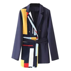 All Together Blazer Women - Casual - Patchwork