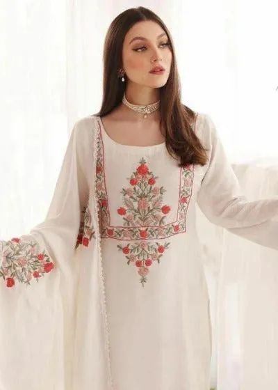 Pure White Georgette Elegant Salwar Suit Set