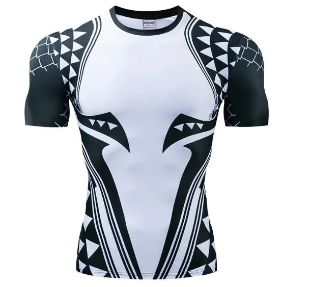 Aquaman 'Dark Tattoo' Short Sleeve Dri-Fit Rash Guard