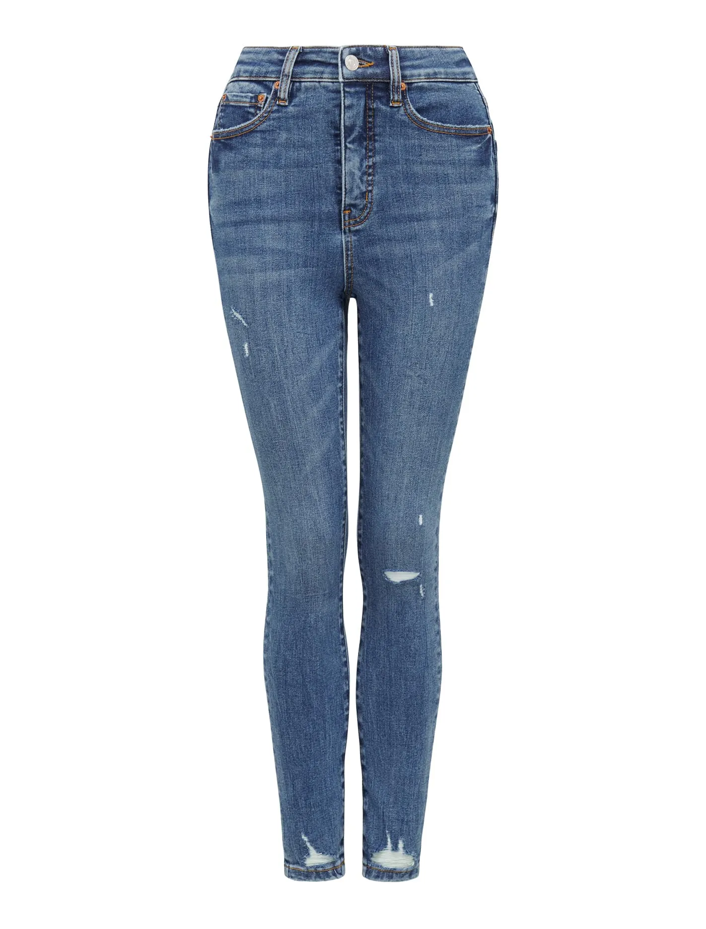 Mila Cropped High-Rise Skinny Jeans