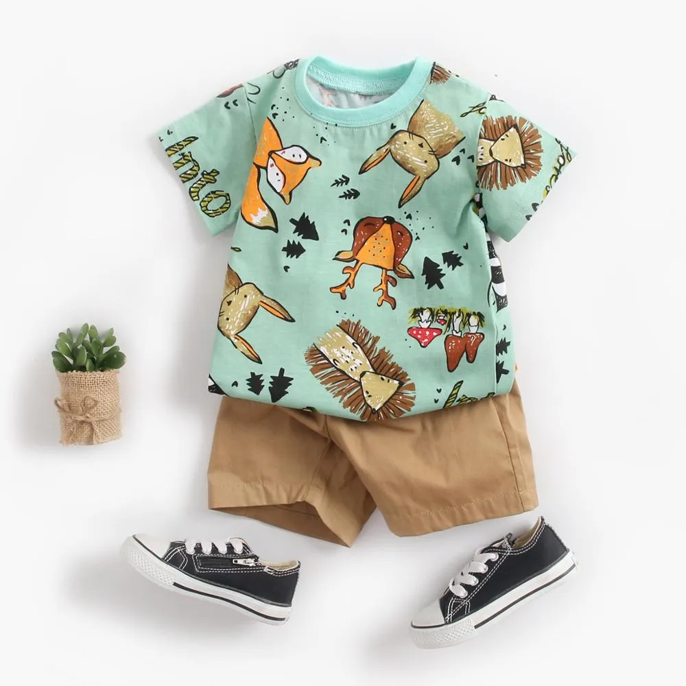 Baby Boys Cartoon Outfit Sets