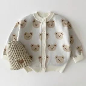 Baby Kid Girls Animals Cartoon Cardigan Wholesale 231130318