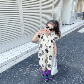 Baby Kid Girls Cartoon Print Dresses