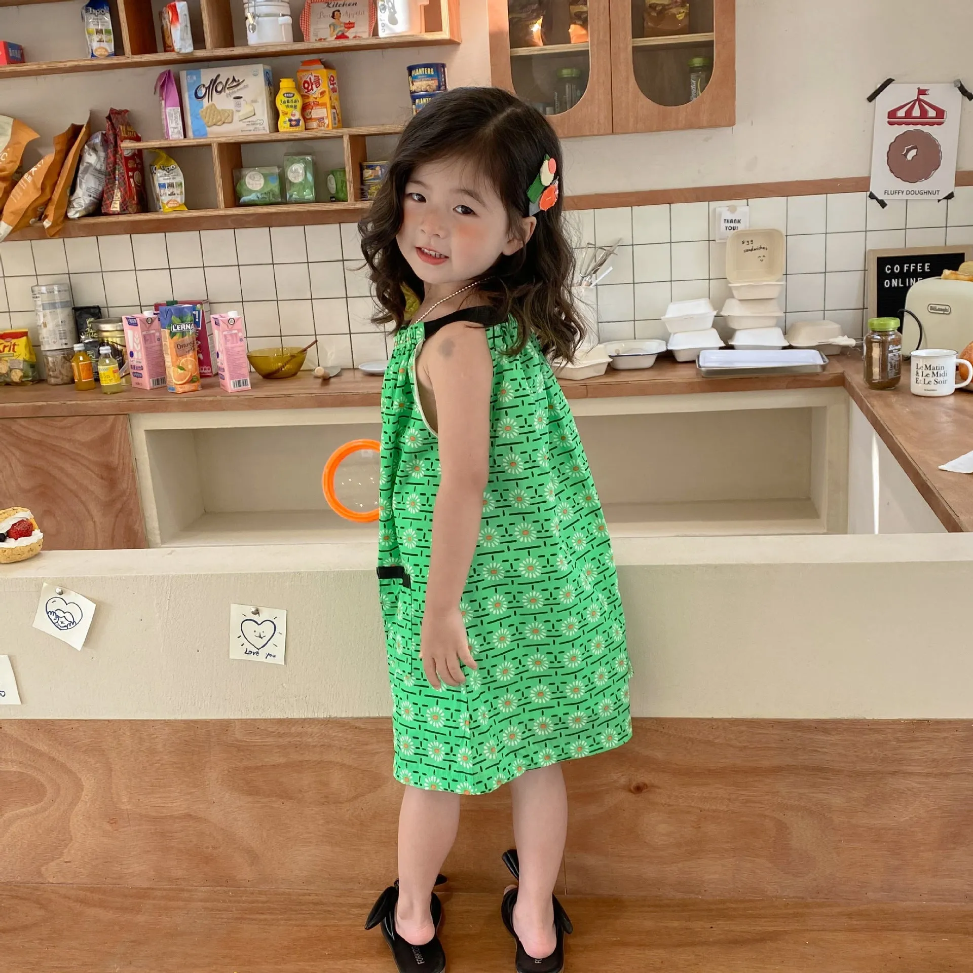 Baby Kid Girls Flower Print Dresses