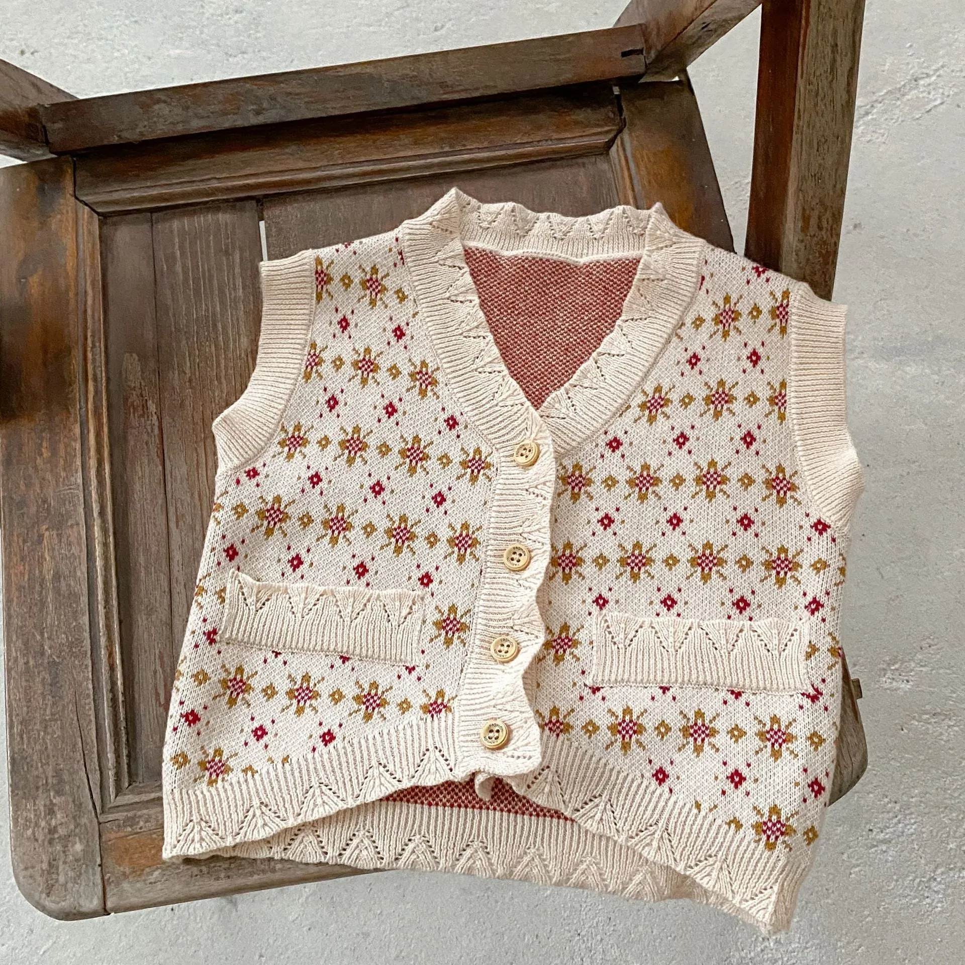 Baby Kid Girls Crochet Vests Waistcoats Wholesale 230828127