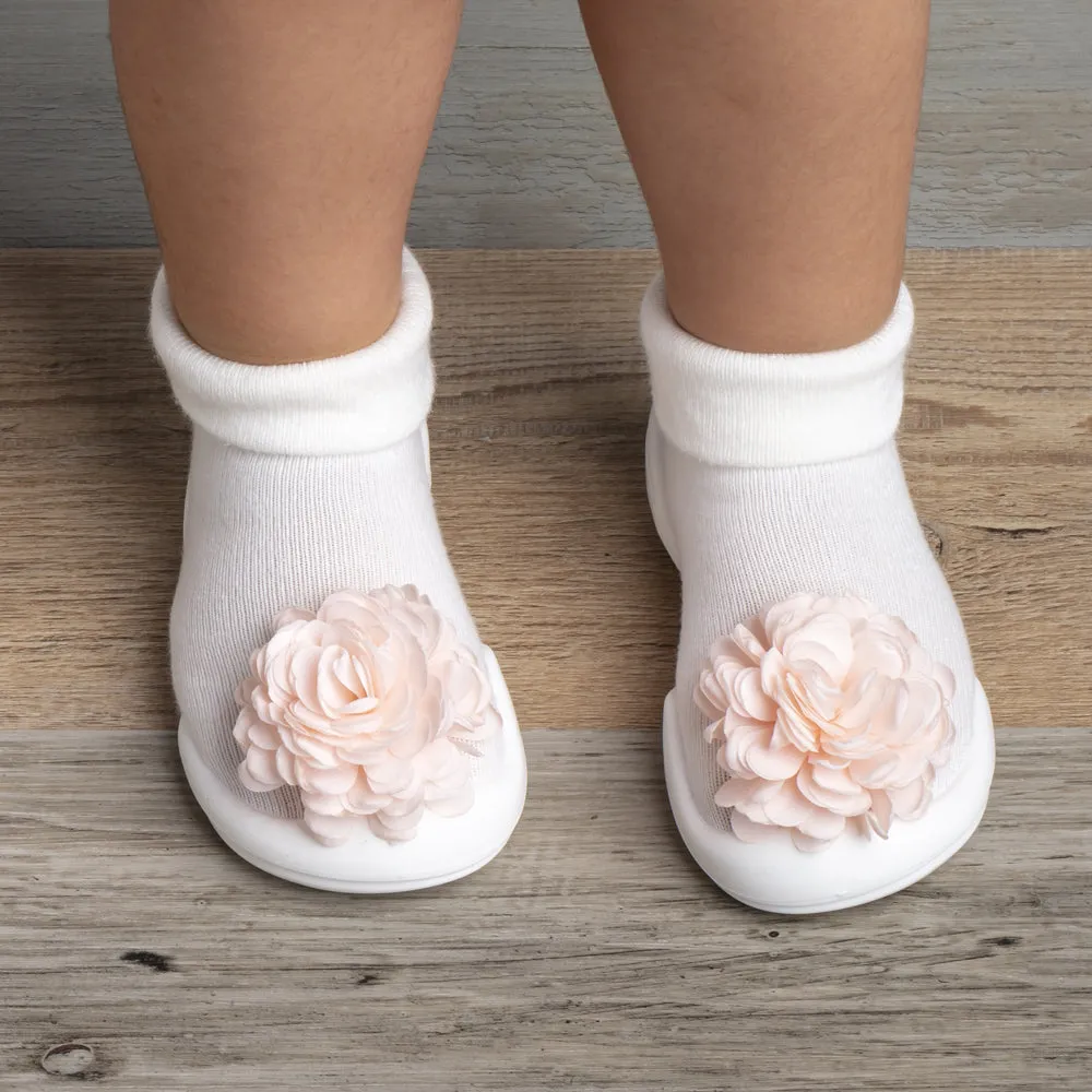 Komuello Baby Shoes - Corsage White