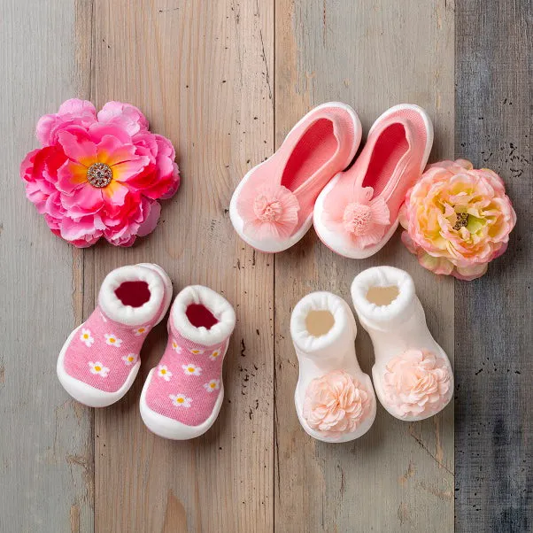 Komuello Baby Shoes - Corsage White