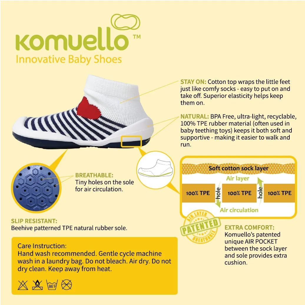 Komuello Baby Shoes - Corsage White