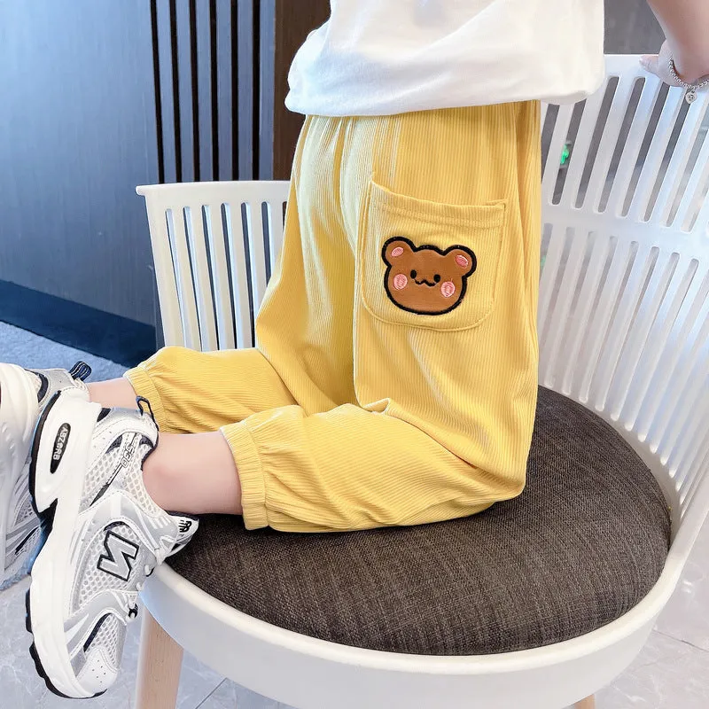 Baby Kid Unisex Cartoon Print Pants