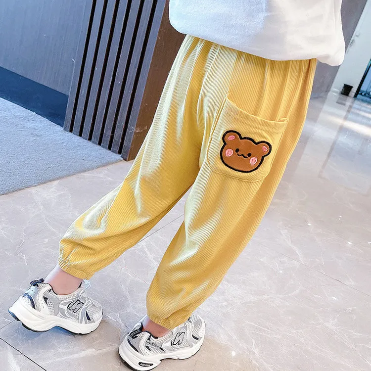 Baby Kid Unisex Cartoon Print Pants