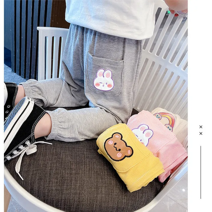 Baby Kid Unisex Cartoon Print Pants