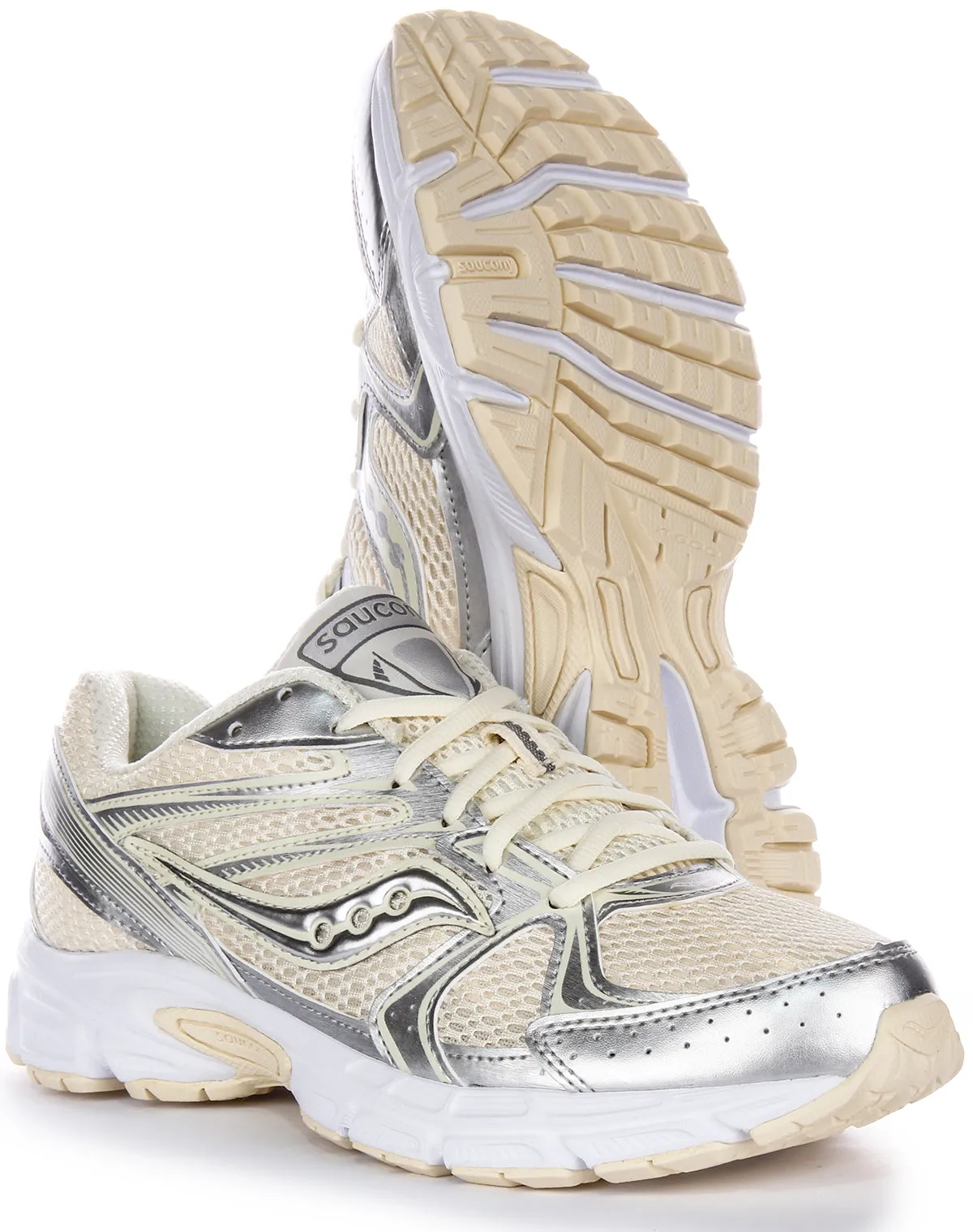 Saucony Ride Millennium In Cream For Women