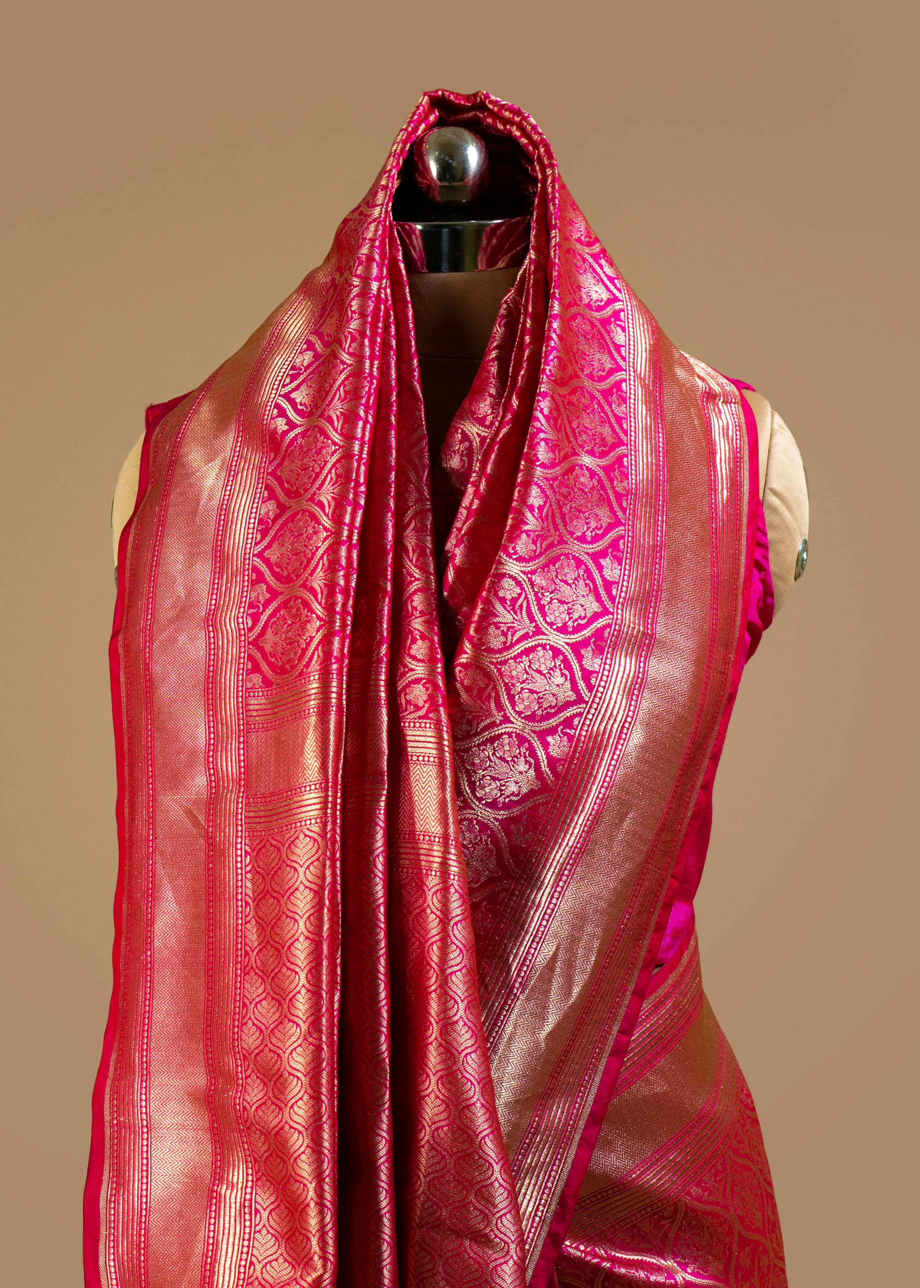 Banarasi Saree with Jaal and Zari Work