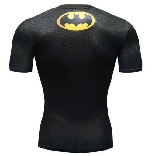 Batman 'Tim Burton' Premium Compression Short Sleeve Rash Guard