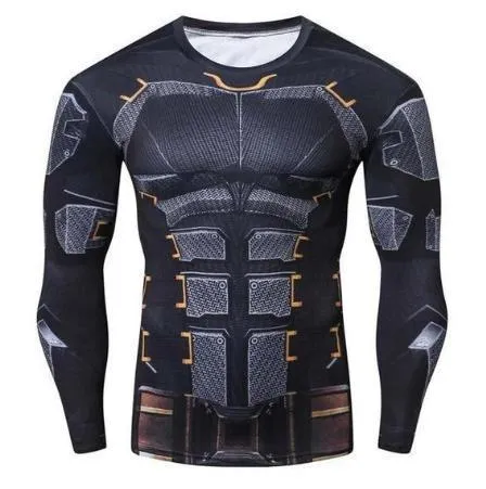 Batman 'Tumbler' Compression Long Sleeve Rash Guard