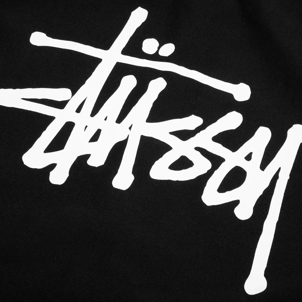 Basic Stussy Zip Hood - Black