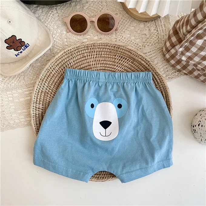 Baby Unisex Cartoon Print Shorts