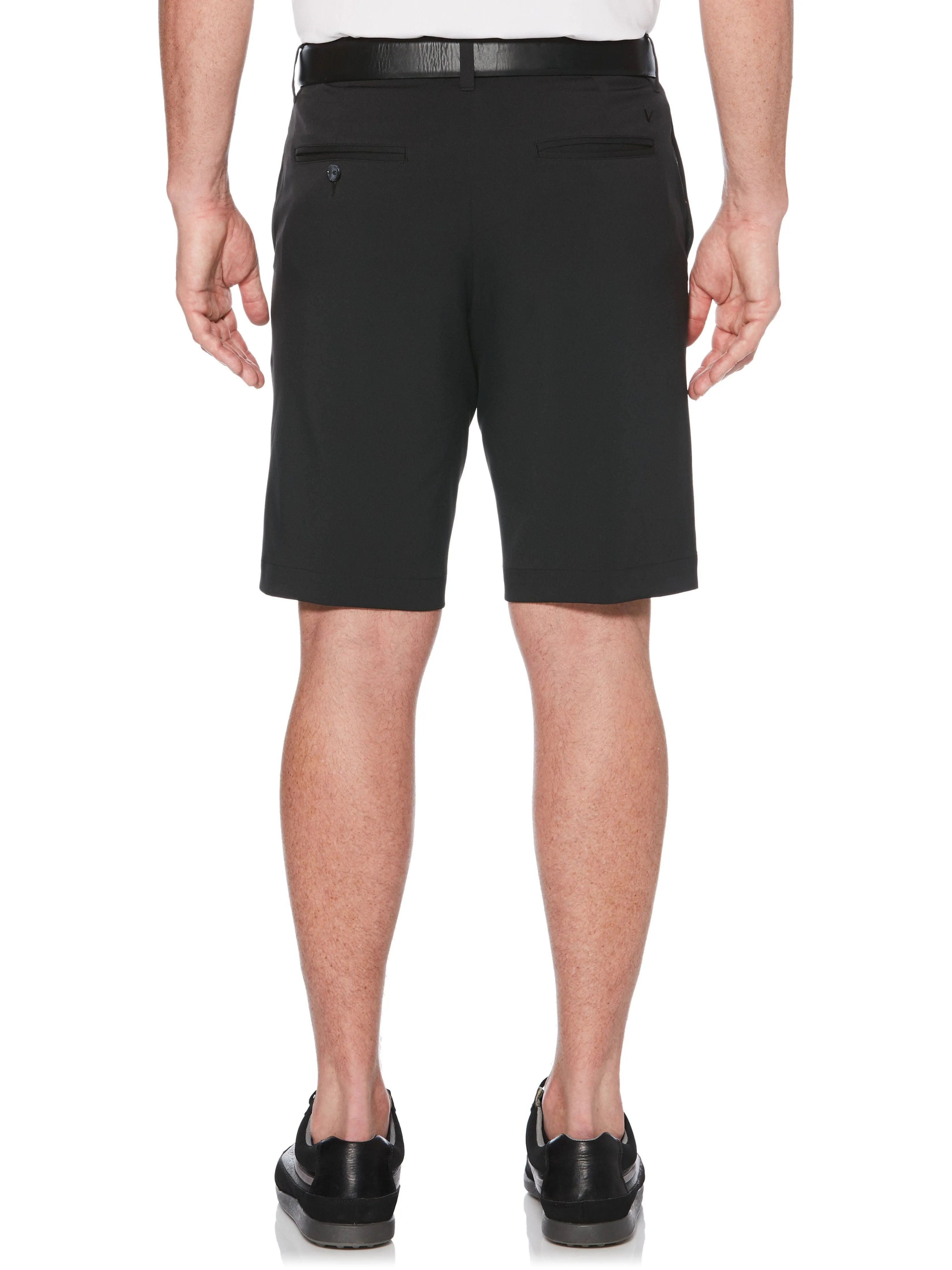 Mens Stretch Solid Short with Active Waistband