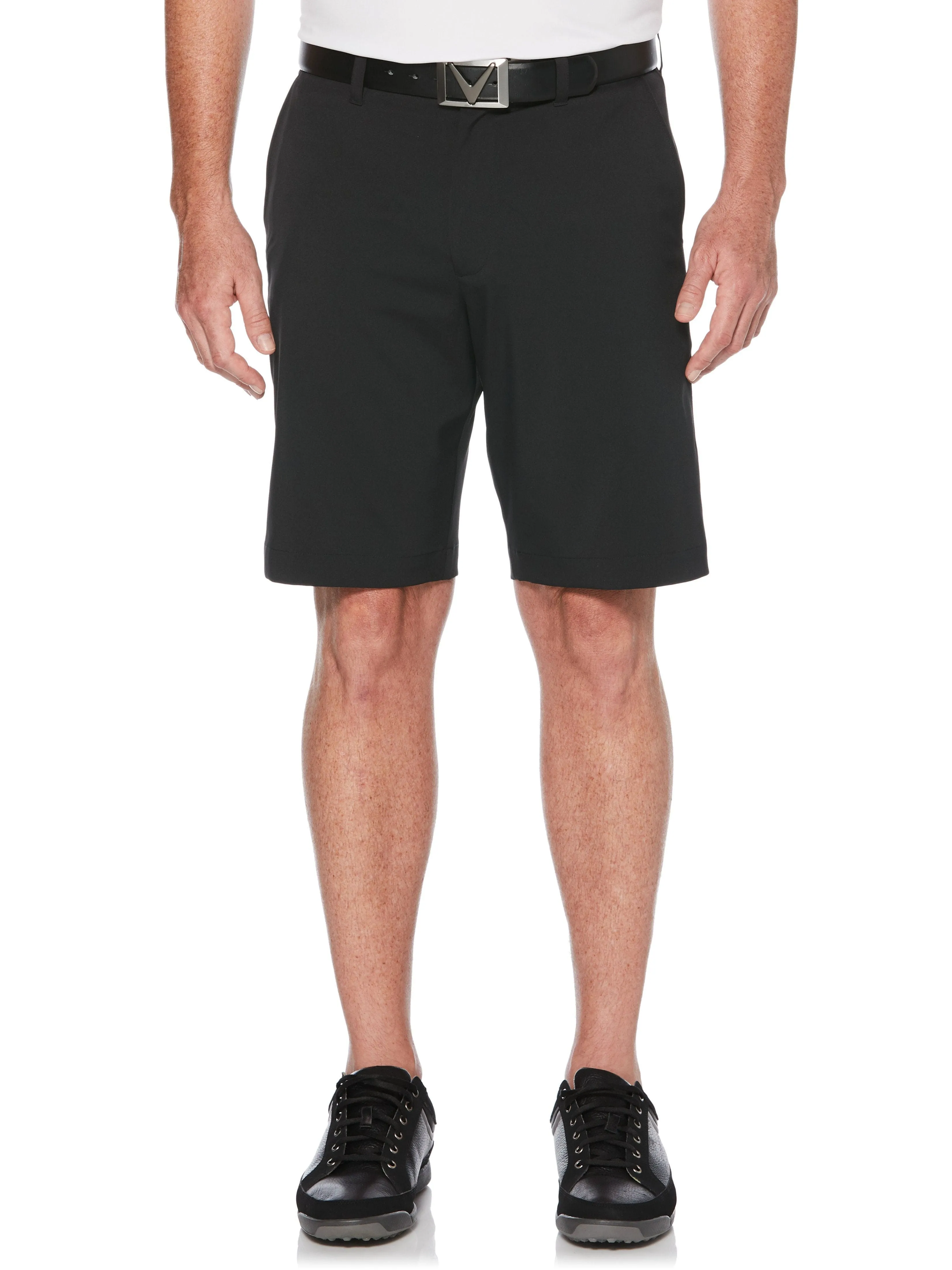 Mens Stretch Solid Short with Active Waistband