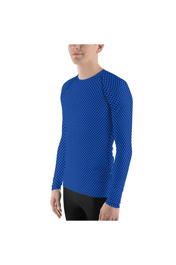 Micro Checkered Men's Rash Guard