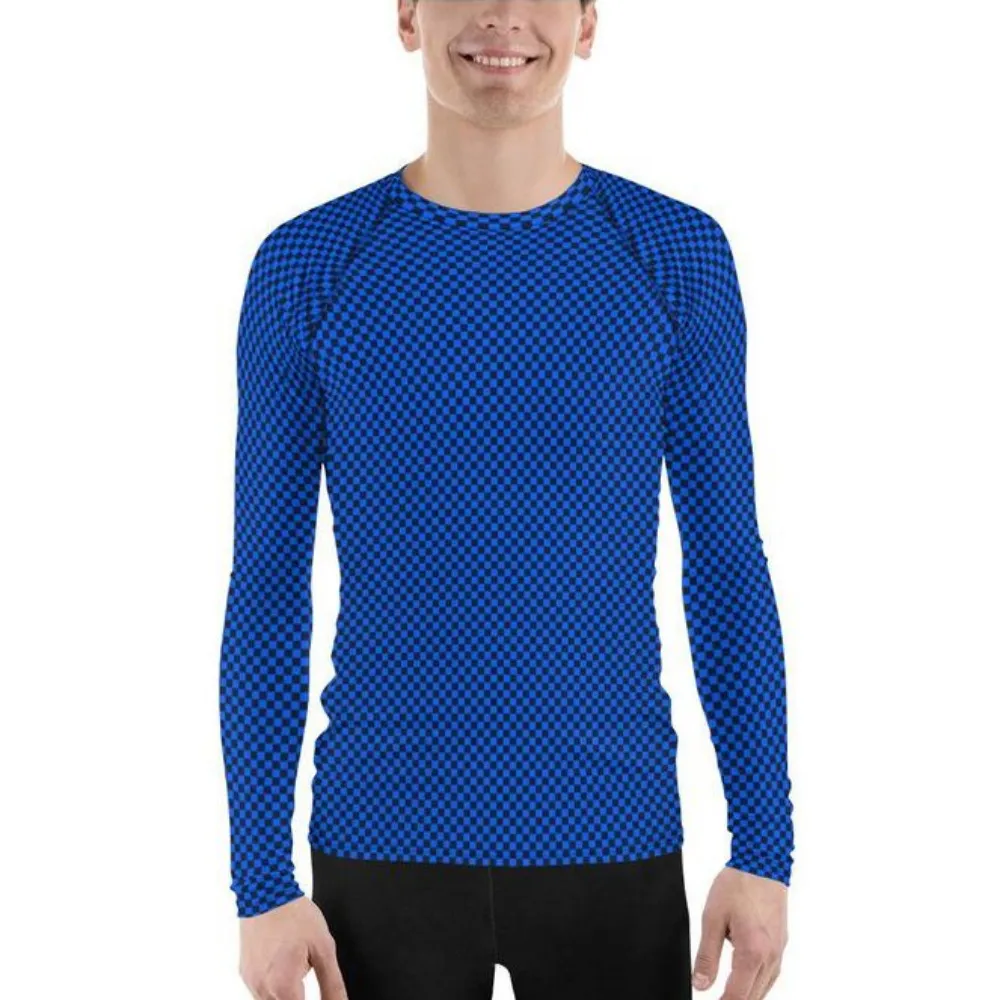 Micro Checkered Men's Rash Guard