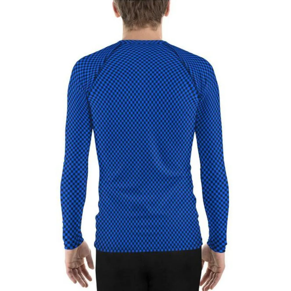 Micro Checkered Men's Rash Guard