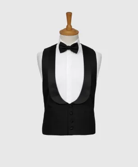 Black Scoop Evening Tuxedo Waistcoat