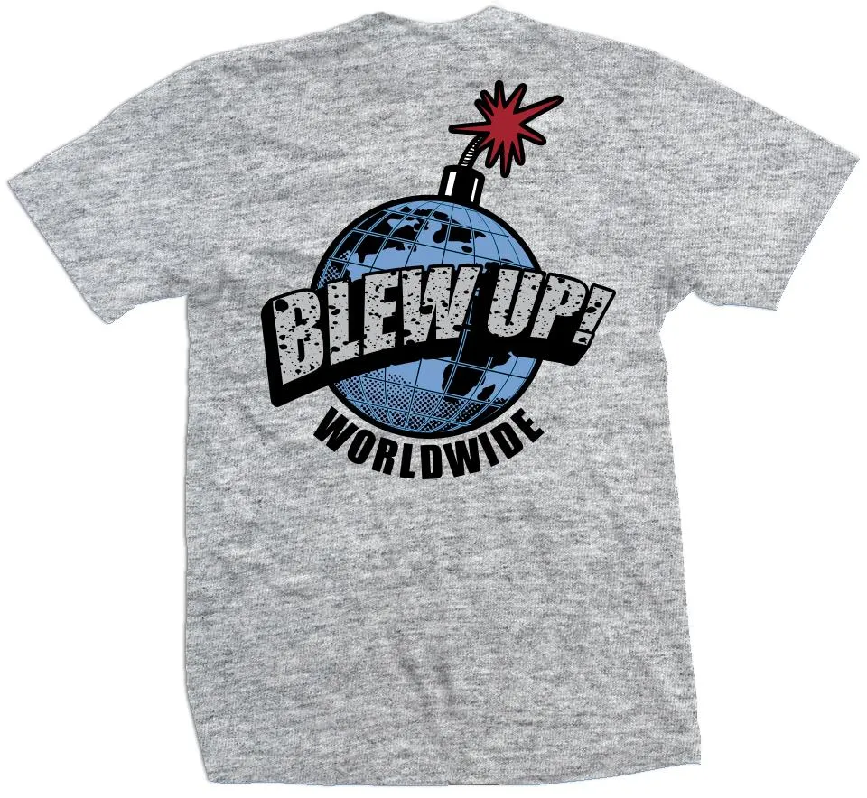 Blew Up Worldwide - Heather Grey T-Shirt