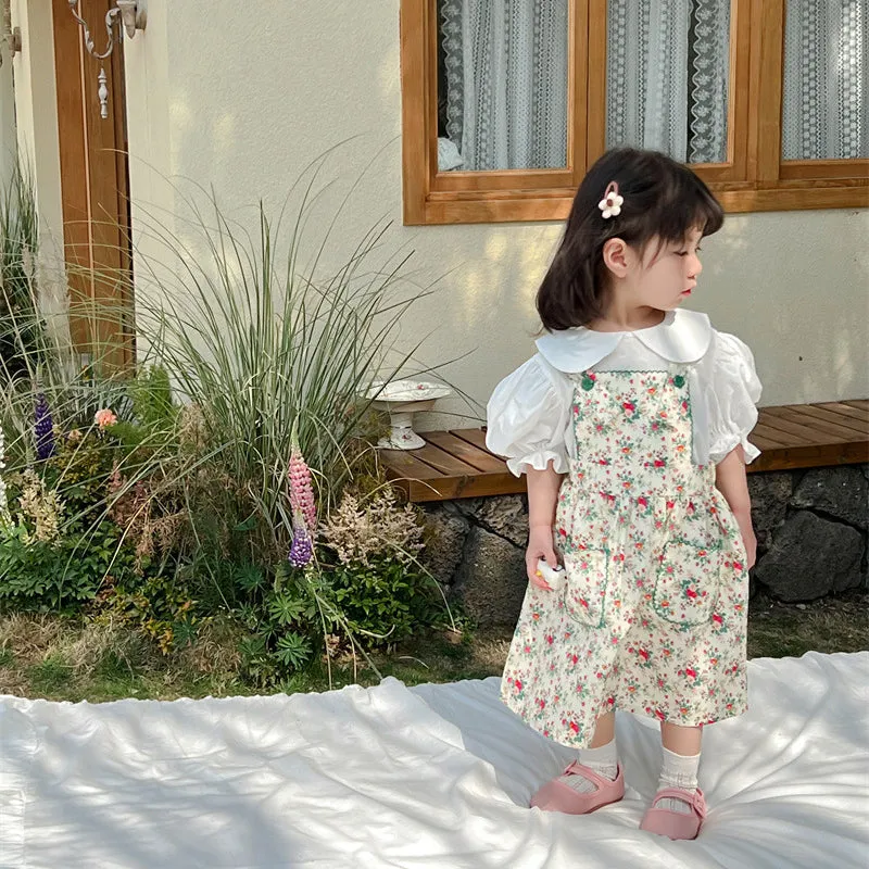 Baby Kid Girls Flower Print Dresses