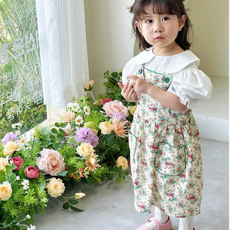 Baby Kid Girls Flower Print Dresses