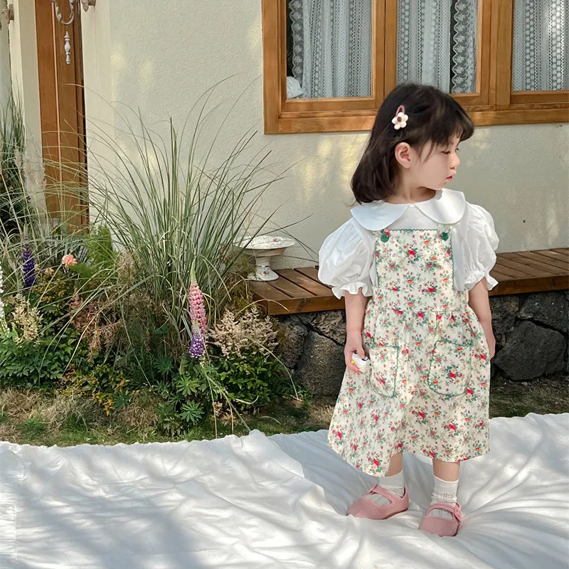 Baby Kid Girls Flower Print Dresses