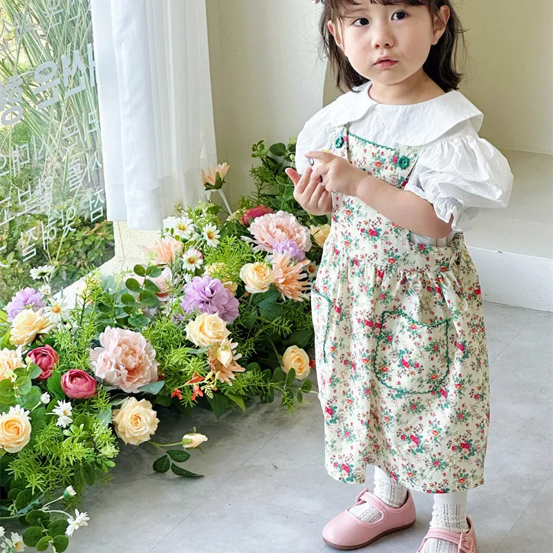 Baby Kid Girls Flower Print Dresses